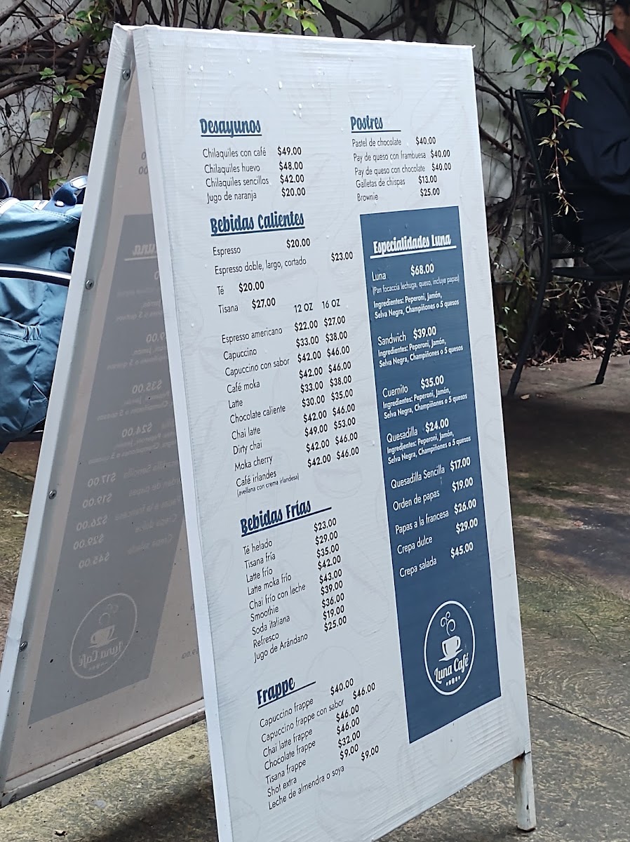 Luna Café Menu - Image 3