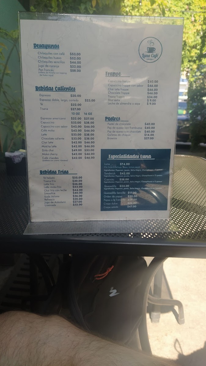 Luna Café Menu - Image 6